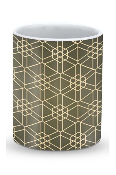 Generic Premium Hexarab Designer Mug Green/Yellow