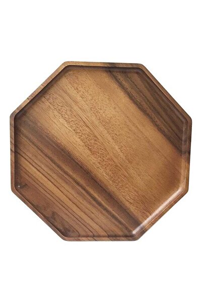 Generic Premium Acacia Wood Octagon Cheese Platter and Wooden Serving Board f...