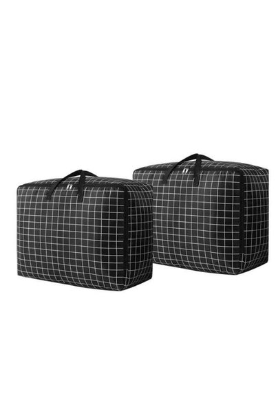 Generic 105L Extra Large Storage Bags with Zipper, Waterproof Moving Tote for...