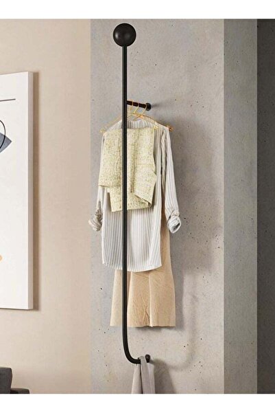 Generic Modern Metal Clothes Rack Wall Mount Clothing Rod Garment Rack Wall M...