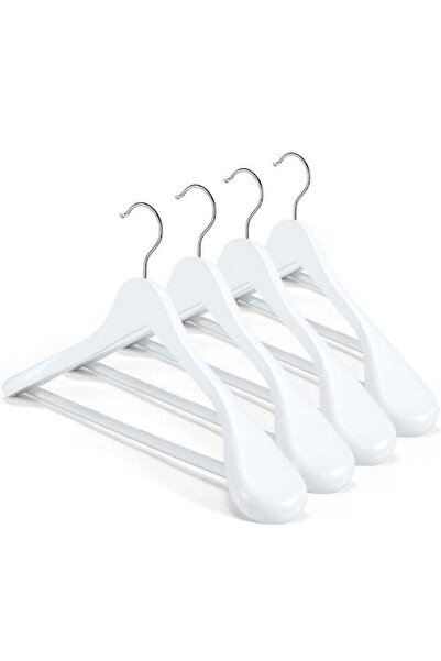 Generic 4-Pack High-Grade Solid Wood Coat Hangers for Women, Wide Shoulder Wo...