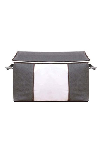 Generic Non Woven Fabric Folding Blanket Storage Bag Grey