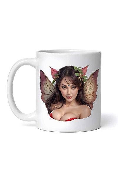 INOVATIX Personalized White Mug, Sadie Butterfly Girl, Inovatix®. 330ml