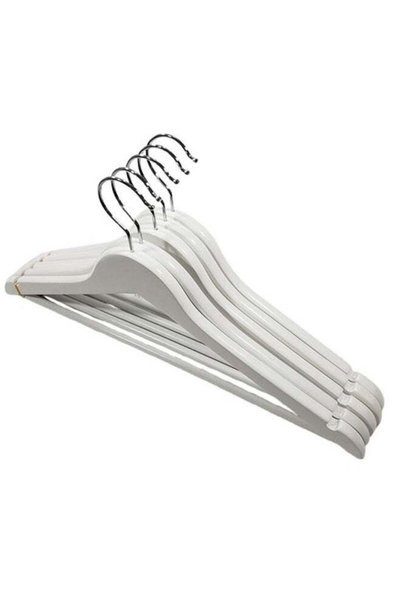Generic Pack of 5 Non-Slip Maple Wooden Hangers