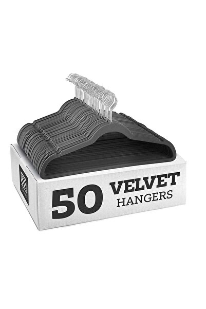Generic Non-Slip Velvet Hangers - Suit Hangers (50 Pack) Ultra Thin Space Sav...