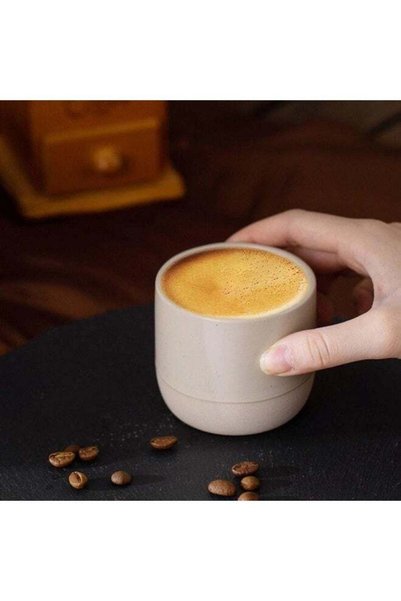 Generic 230ml Ceramic Coffee Cups, Modern Japanese-Style Porcelain Glazed Dem...