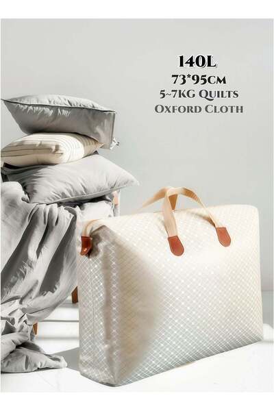 Generic 140L Thickened Oxford Fabric Clothes and Blanket Storage Bag, Quilt O...