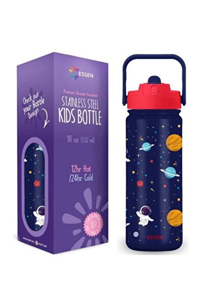 Generic Kids Water Bottle Stainless Steel for School Boys with Straw Vacuum I...