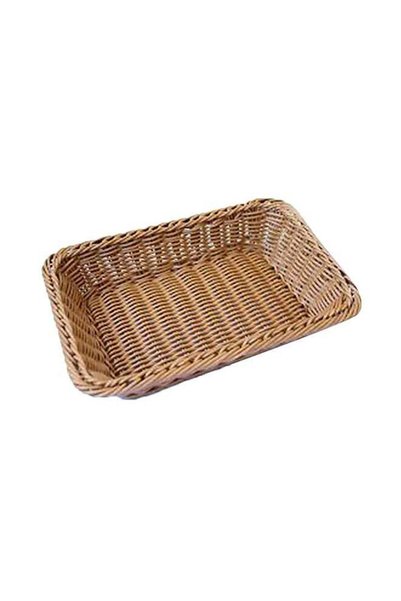 Generic Plastic Rattan Breadbasket 20Cm Brown 30 Centimeter
