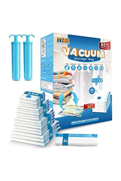 Generic Vacuum Storage Bags, Pack of 22 with Hand Pump, Space Saver Bags for ...