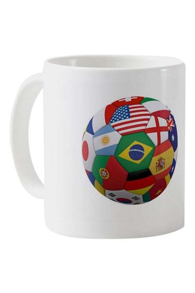 Generic Printed World Cup Football Mug White