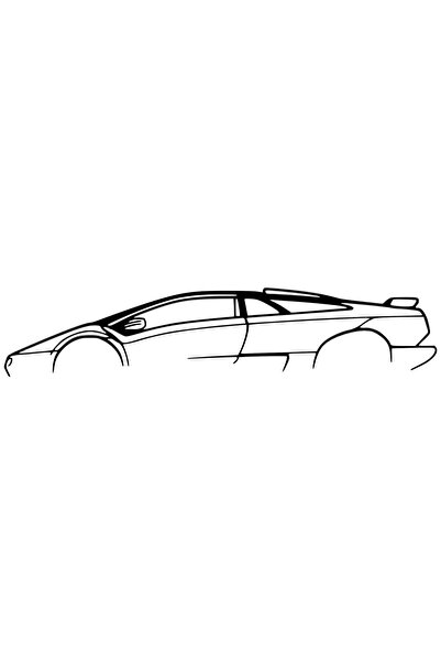 OEM Decorațiune Lamborghini Diablo SV – Siluetă 3D, design auto minimalist