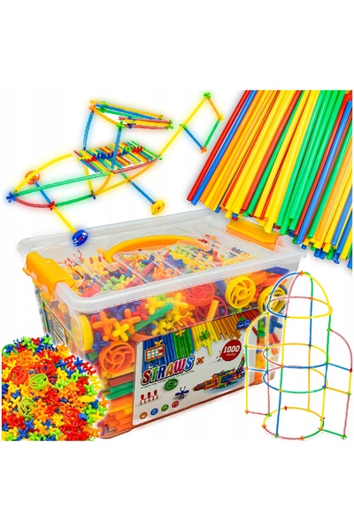 DK Set Creativ: Tuburi și Bețe de Construcție, Trunchi, 1000 bucăți
