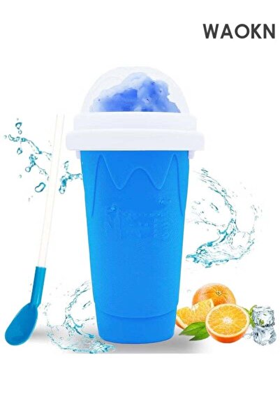 Generic Slushy Maker Cup Frozen Magic Squeeze Cup Travel Portable Double Laye...