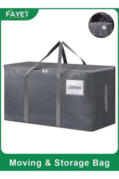 Generic Extra-Large Heavy-Duty Moving & Storage Tote Bag with Zipper Lid, Wat...