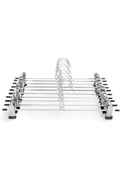 Generic Red Dot Gift® 10 Pack Pants Hangers, 28.5cm Skirt Hangers with Adjust...