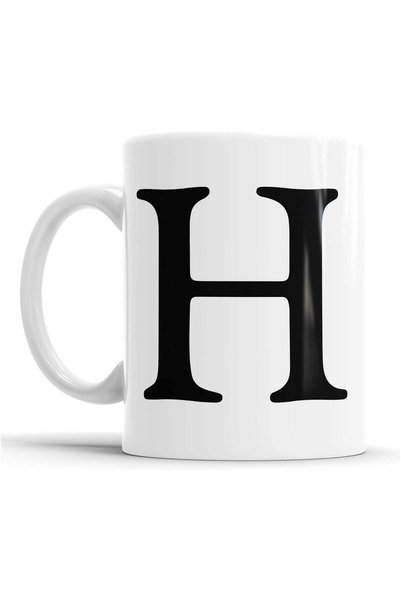 Generic Alphabet Mug Letter Mugs Initial Coffee Cup Birthday Fathers Day Gift...