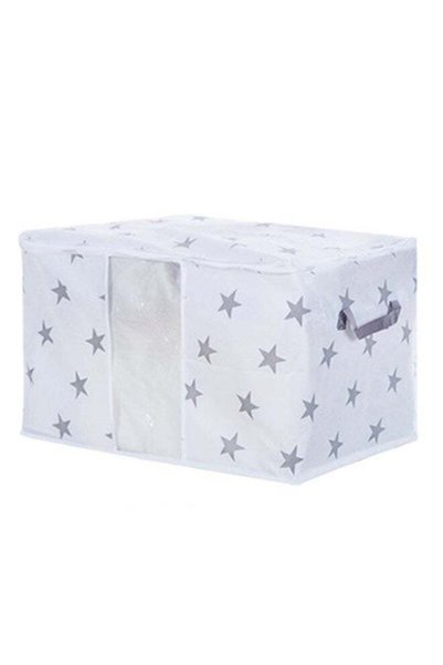 Generic Mini Closet Storage Bag White/Grey 420 x 270mm
