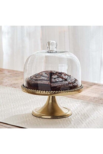 Generic Lera Glass Cheese Dome with Metal Base