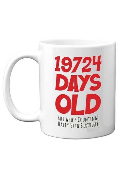 Generic 54th Birthday Mug Gift for Men Women Him Her - 19724 Days Old - Funny...