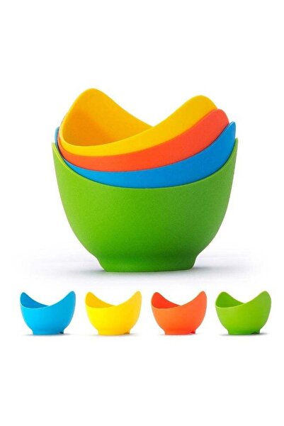 Generic 4PCS Food-Grade Silicone Egg Steamer Bowls Set , Heat-Resistant House...