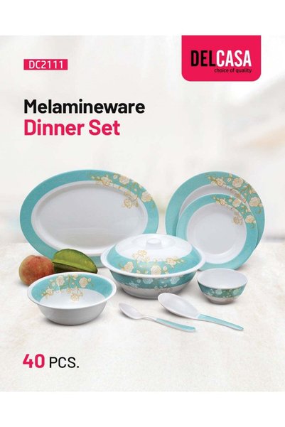 Generic Delcasa DC2111 Melamine Dinner Set 40-Pieces