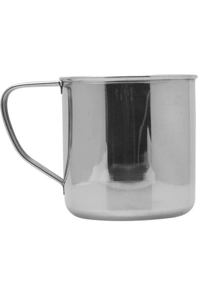 Generic Raj Stainless Steel Mug with Handle, 10 cm, NM0010, Serving Mug, Wate...