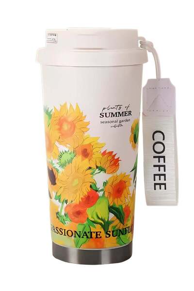Generic Twisoo Premium Stainless Steel Flower Tumbler Coffee Mug Vacuum Insul...