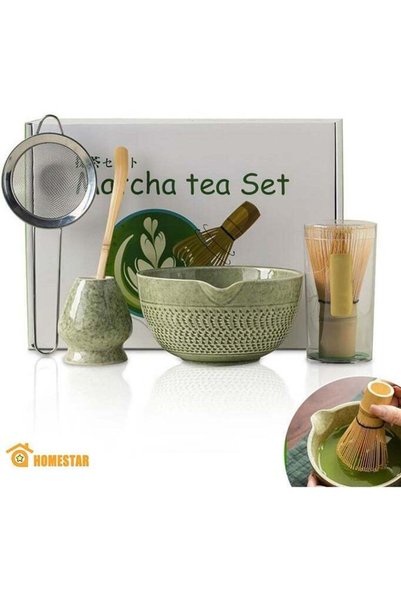Generic 5 Pieces Matcha Tea Set, Handmade Matcha Ceremony Holder Traditional ...