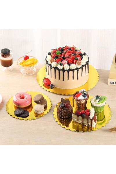 Generic 20 Pack 10 Inch Cake boards Gold Cardboard for Birthday Wedding Party...