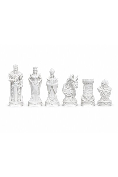 OEM Set premium de 16 piese de șah fantasy medievale, figurine 3D cu design d...