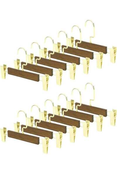 Generic Pack of 10 Non-Slip Seamless Multi-Function Belt Clip Solid Wood Imit...