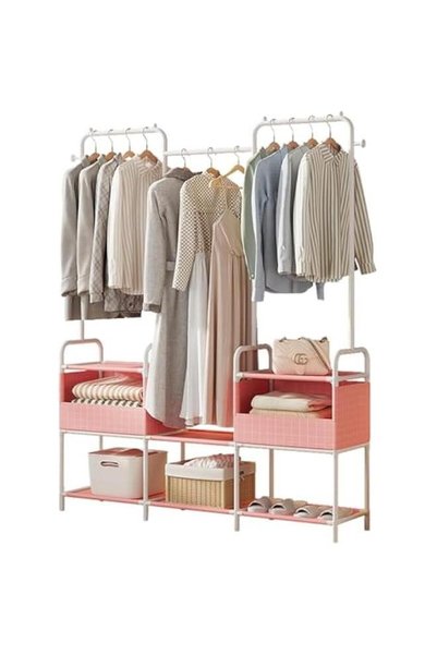 Generic Clothes Rack, Clothing Rack with Storage Bag, Garment Rack, Non-woven...