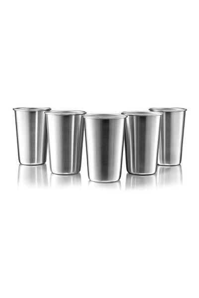 Generic Stainless Steel Cup, Reusable Metal Cup, Stackable Drinking Glass, BP...