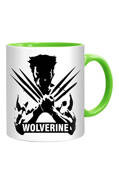 Generic Wolverine Logan Printed Mug White/Black/Green