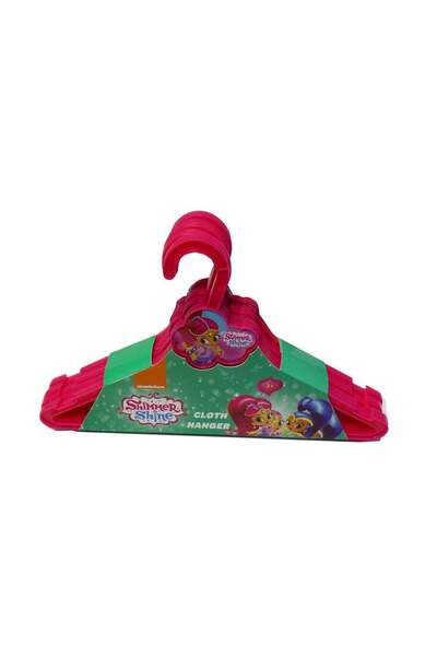 Generic 6-Piece Cloud Shimmer And Shine Cloth Hanger Set Pink 33x4x18.5cm