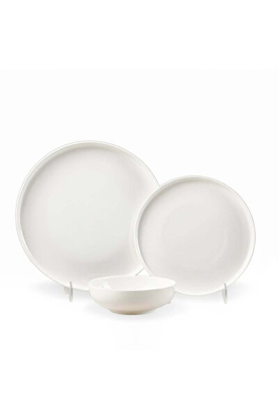 Generic Cuisine Art JUDY 18PCS Bone China Dinner Set – Premium White Plates &...