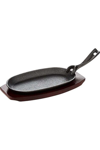Generic RAJ OVAL SIZZLER TRAY, 24X14 CM , BLACK, COST01 , 1 PC Black 4.4x31.4...