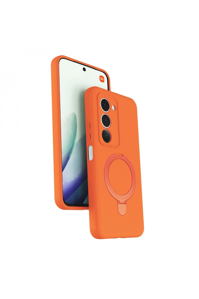 Xiaomi Redmi 15 4g Regal Magsafe Standlı Kapak - Turuncu