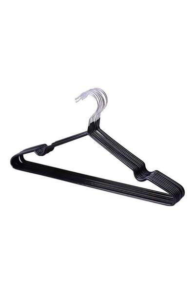Generic 10-Piece Hanger Set Black/Silver 40x20cm