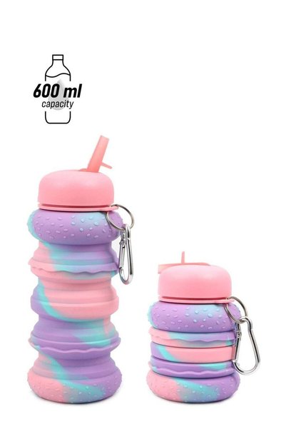 Generic Kids Water Bottle Collapsible Water Bottle Silicone Foldable Water Bo...