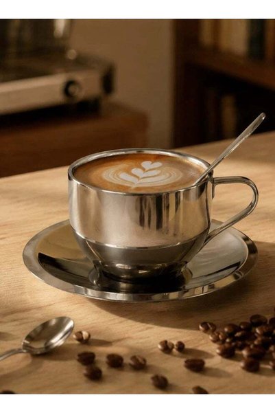 Generic Coffee Cup Set, Stainless Steel Espresso Cup, Portable Tea Cup，With P...