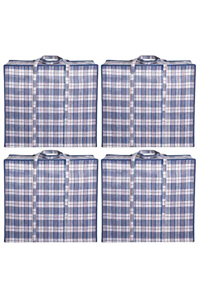 Generic 4 Pack Strong Storage Laundry Bags, Large Moving Bags with Zipper & H...