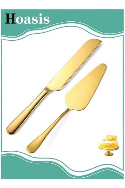 Generic Cake Serving Set，Cake Cutting Utensils Stainless Steel， Serrated Wedd...