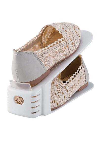 Generic Slim Shoe Holders White W3.15 X D10.24 X H5.31 inchinch