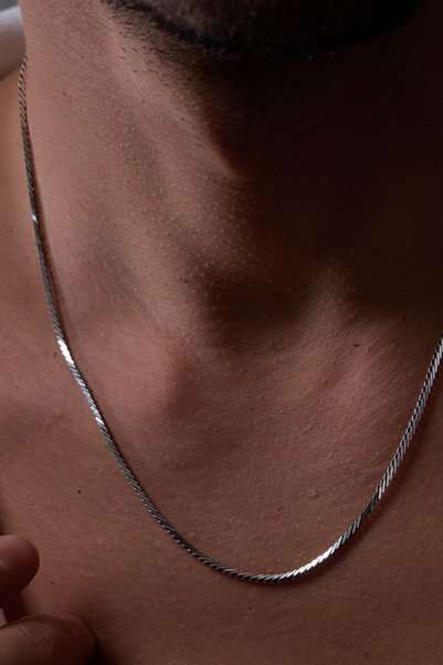 Ricco Jewellery 925 Ayar Gümüş Kalemli Oksitli Tilki Kuyruğu Kolye