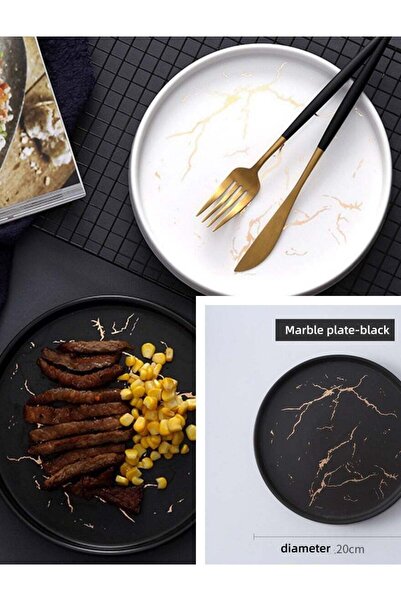 Generic European ceramic dinner plate marble ceramic dinner plate suitable fo...