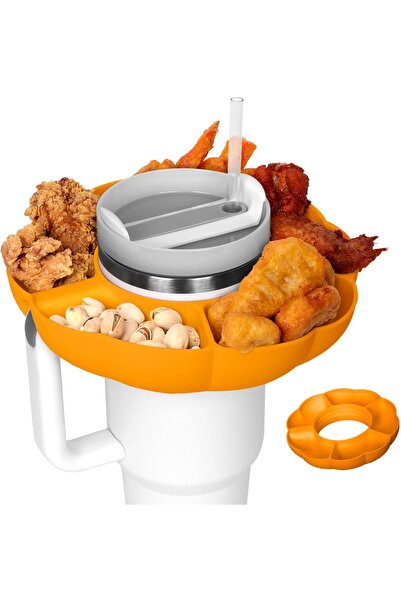 Generic Snack Bowl for Stanley 40 oz Cup with Handle, Snack Tray on Top for S...