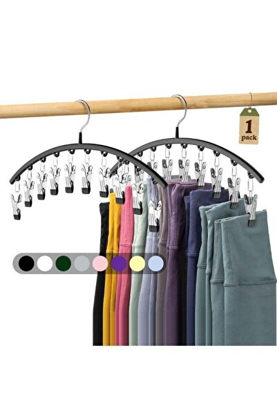 Generic Legging Organizer for Closet, Metal Yoga Pants Hangers 1 Pack w/10 Cl...