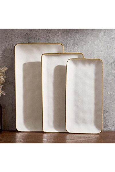 Generic Famiware Rectangular Serving Platter Set - 3 Sizes, Dishwasher Safe, ...